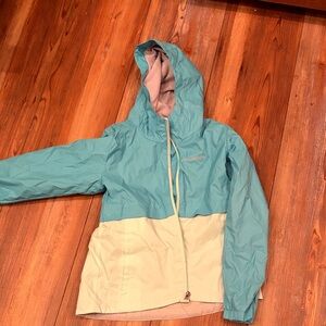 Columbia Kids' Raincoat - Teal and Beige